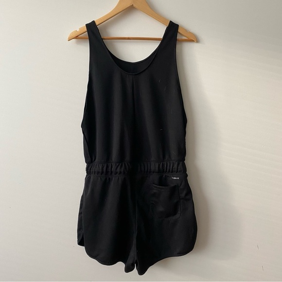 Adidas AAA Performance Scoop Neck Tank Romper Jumpsuit Black Size Medium - Picture 5 of 16